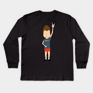 Butt head Kids Long Sleeve T-Shirt